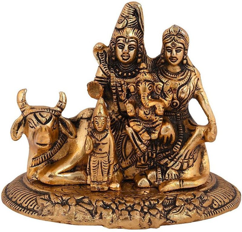 SoulHandicrafts Decorative Showpiece - 18 cm  (Aluminium, Gold)