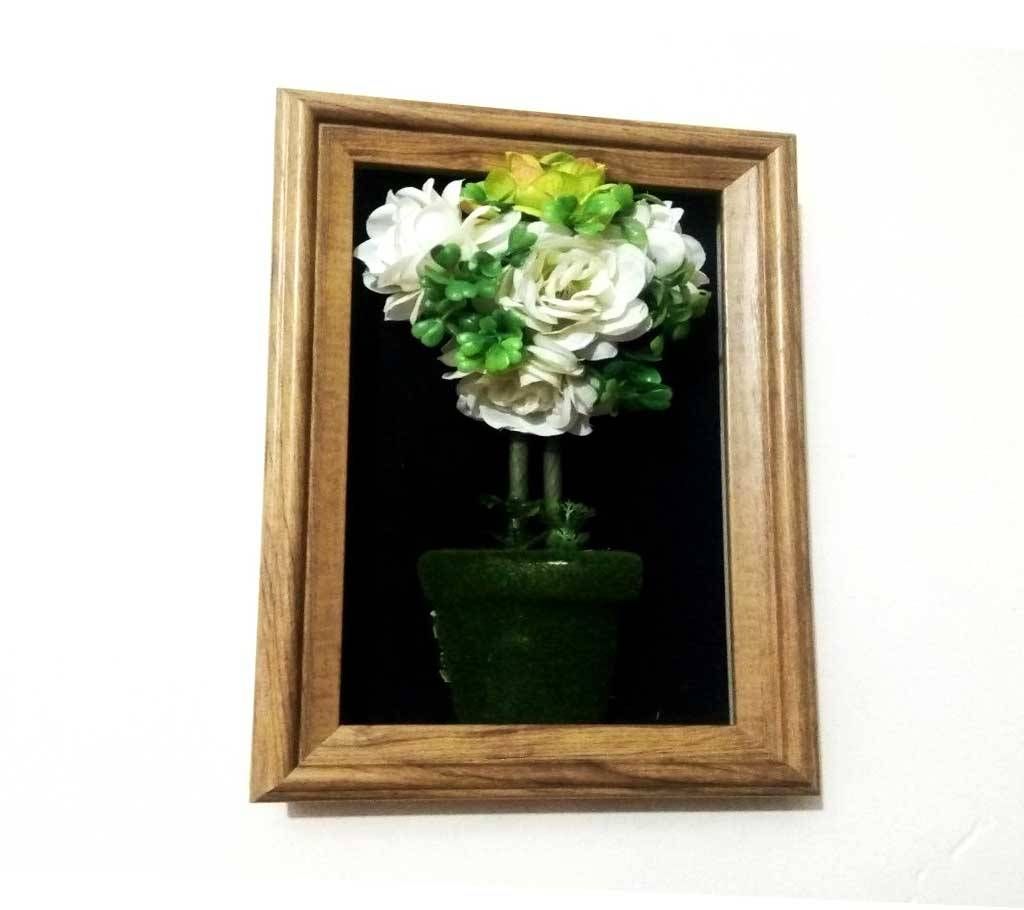 3D wooden flower frame
