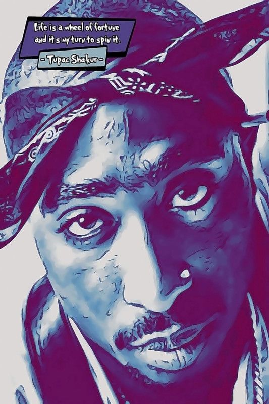 Tupac Shakur Wall Poster Paper Print  (18 inch X 12 inch, Rolled)
