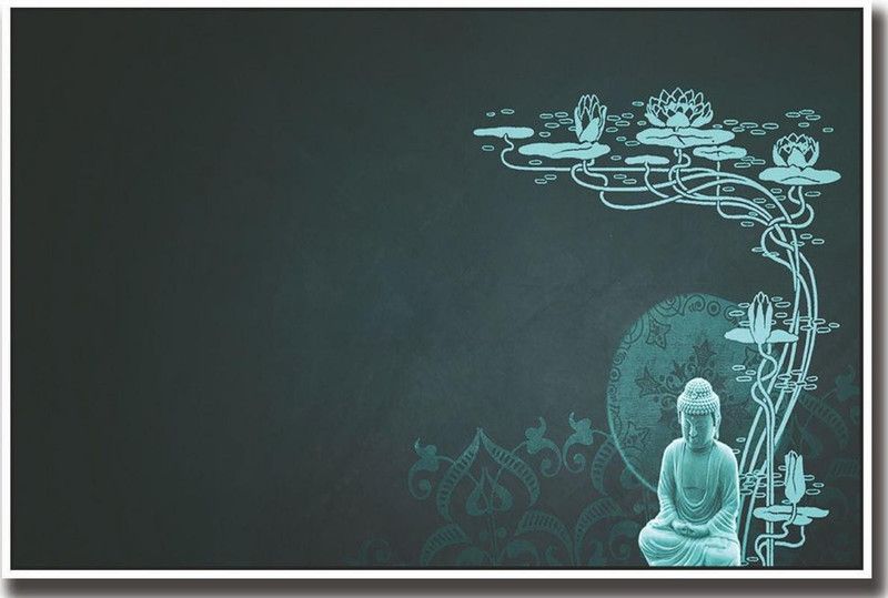 Blue Buddha Print Poster on 13x19 Inches Paper Print  (19 inch X 13 inch, Rolled)