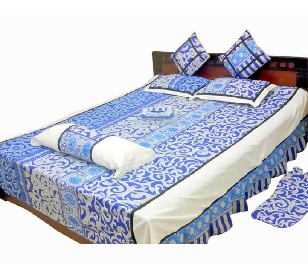 Cotton bedsheet set- 8pc