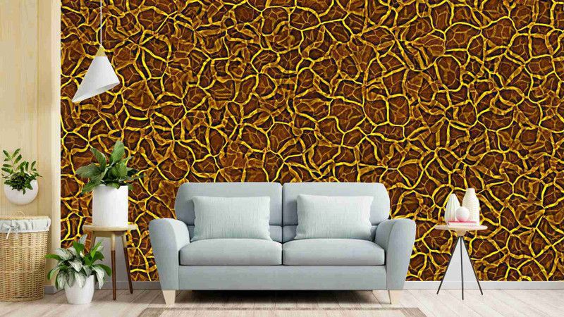 Print Panda Abstract Multicolor Wallpaper  (127 cm x 40 cm)
