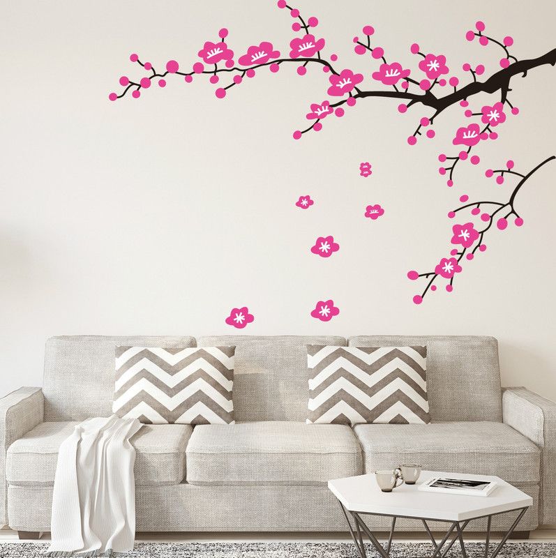STA 60 cm Wall Stickers Bed Room Backdrop Decoration Vinyl ET10009 Self Adhesive Sticker  (Pack of 1)