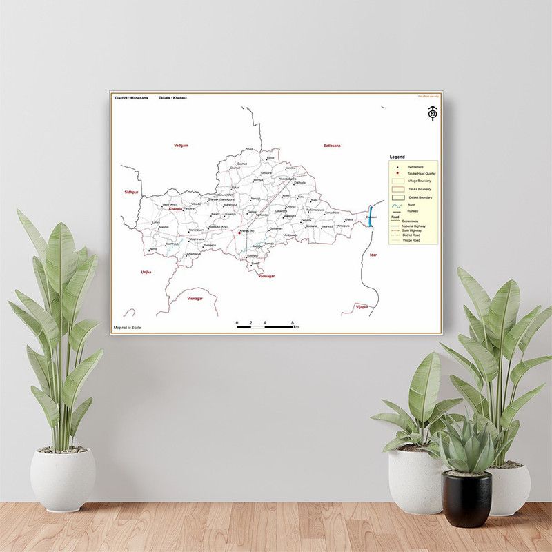 BRITISH TERMINAL 30 cm Mehesana DISTRICT Kheralu TALUKA Self Adhesive Sticker  (Pack of 1)