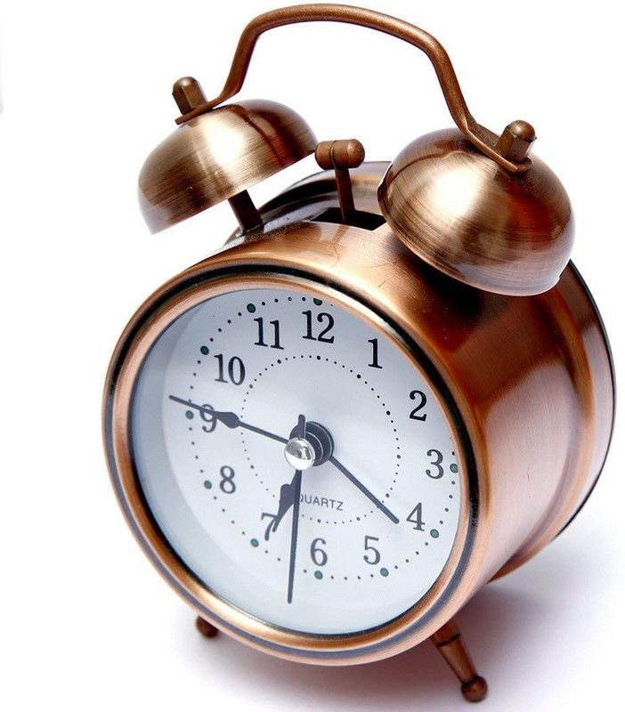 ANGEL SCHOLA Analog Golden Clock