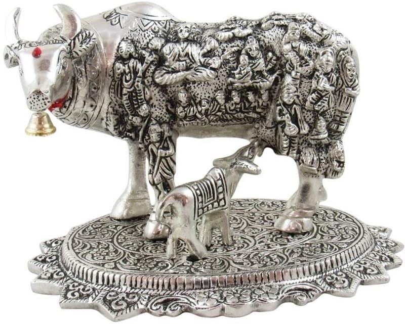 SBBCO Decorative Showpiece - 18 cm  (Metal, Silver, Black)