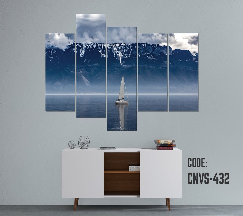 CNVS-432 Sea Boat Wall Canvas Art Prints 60 inch x 36 inch