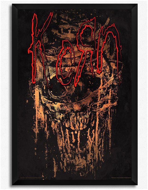Korn (Officially Licensed) Framed Paper Print  (19 inch X 13 inch, Framed)