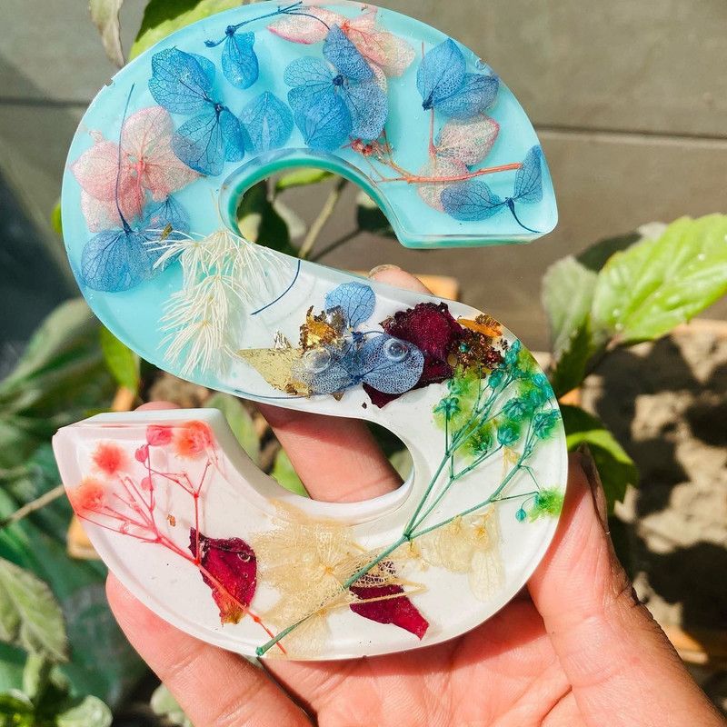 craftomonk RESIN ART WITH LIGHTINGS Pack of 2  (Multicolor)
