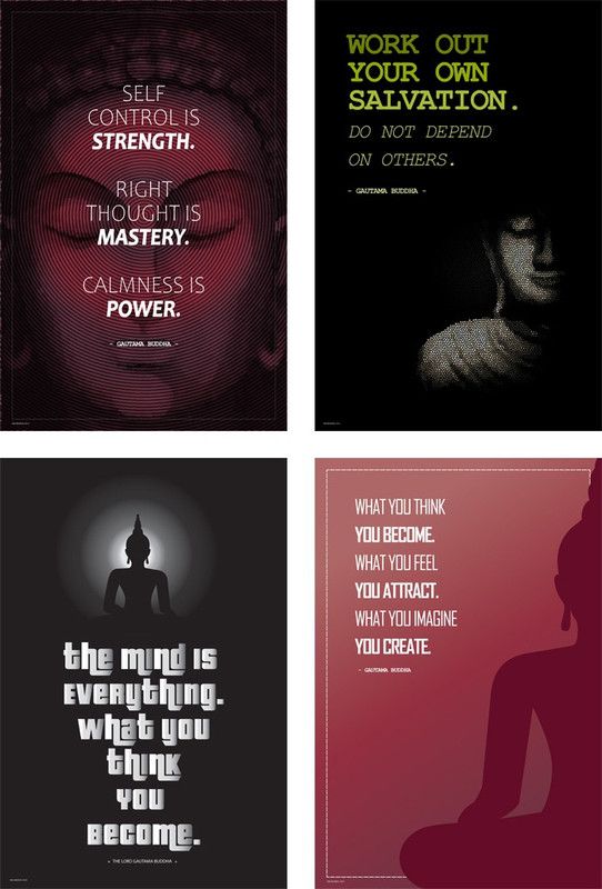 The Lord of Buddha Motivational Poster, (Pack of 04) Paper Print  (18 inch X 12 inch, Rolled)