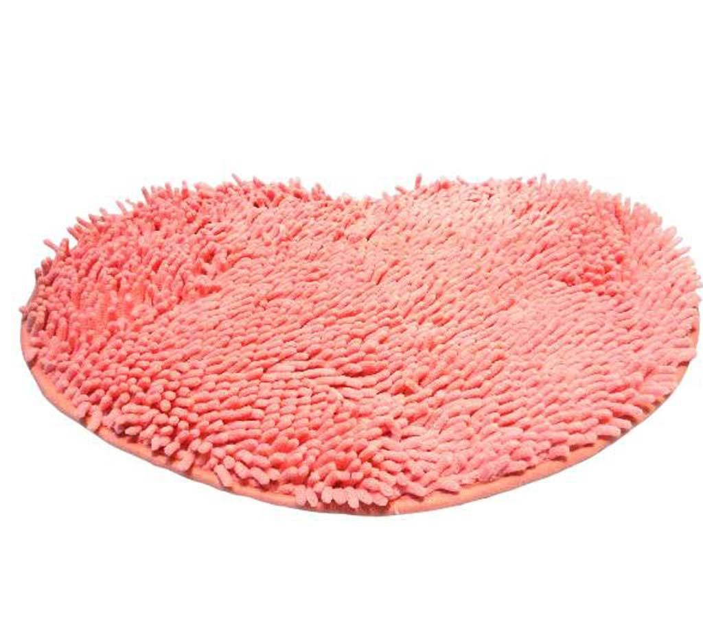 Heart shaped floor mat