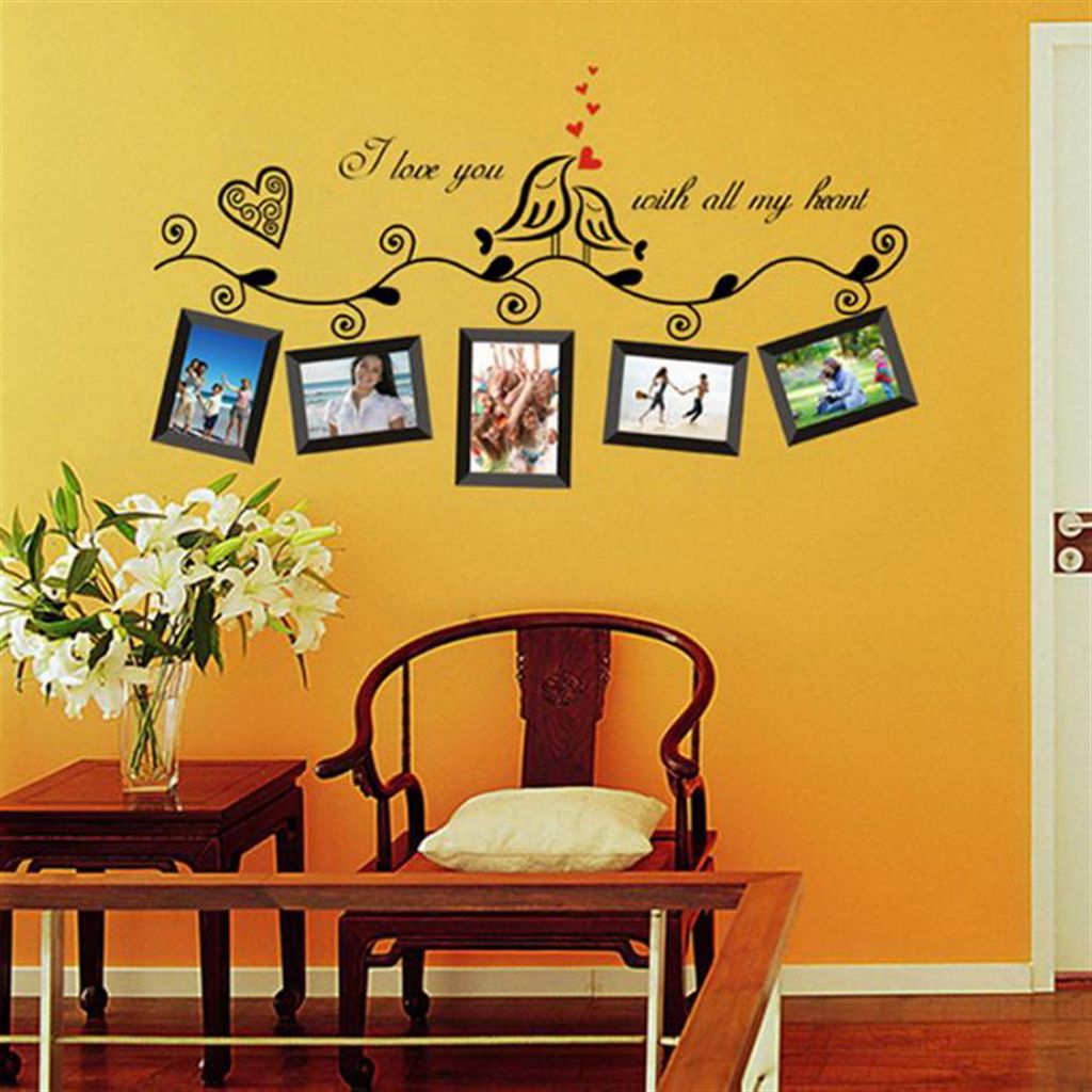 Love Photo Frame Wall Sticker