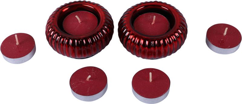 Giftadia Tealight Candles Set GS-187 Candle  (Purple, Red, White, Pack of 8)