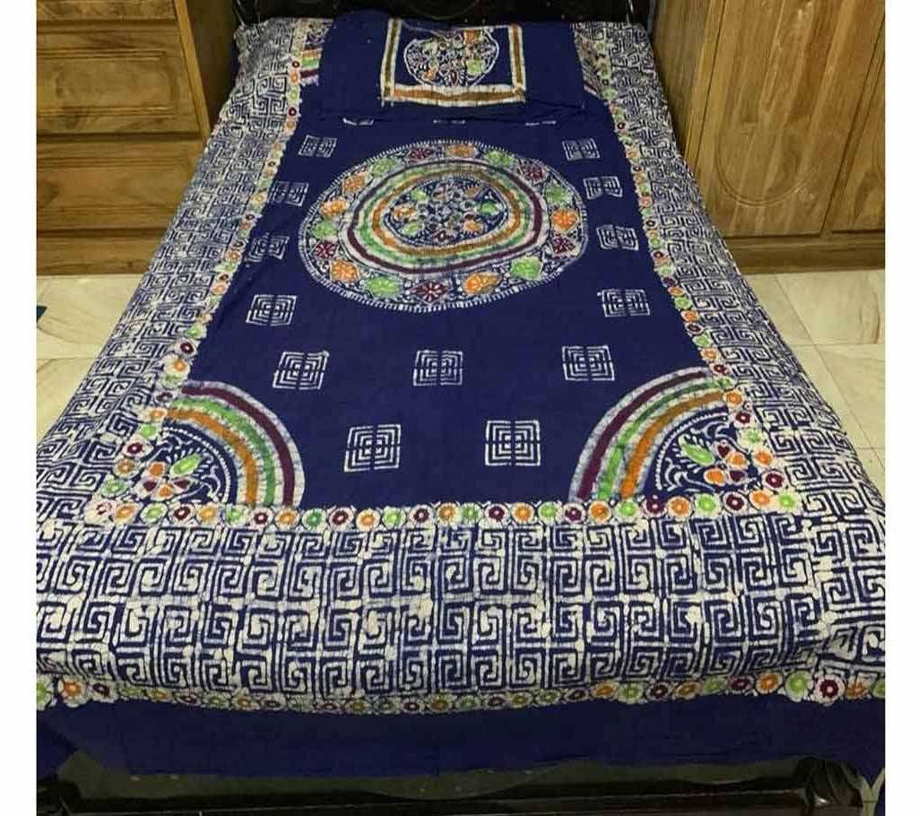 Batik Double Bed sheet with pillow cover