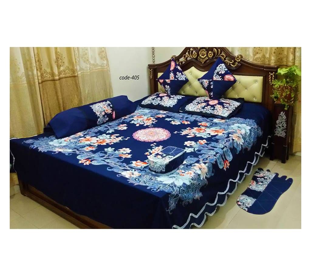 100% cotton 8 pcs  bed sheet . model : 405