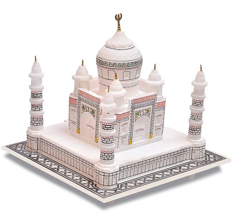 Kaushal Creation White Marble Taj Mahal 9 inches Decorative Showpiece - 10 cm  (Marble, White)