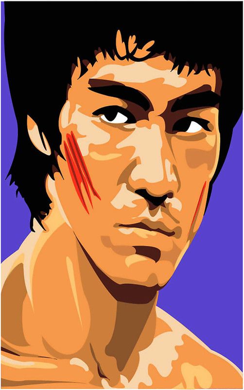 Bruce Lee Flex Poster for Room B41 Paper Print  (24 inch X 18 inch, Rolled)