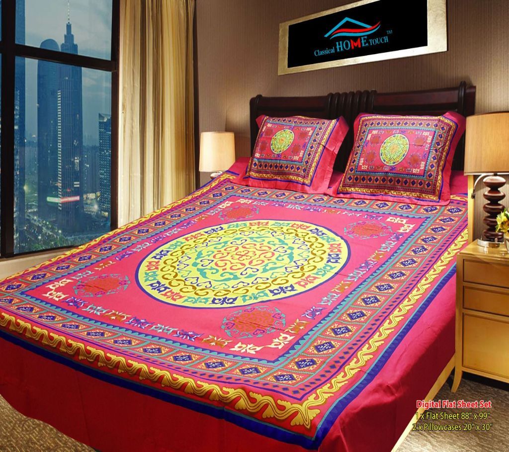 King Size Panel Bedsheet - 1(3) - ANJ