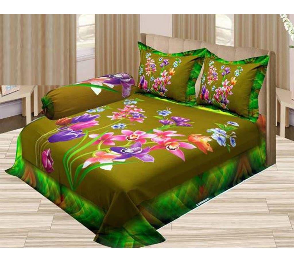  4 pcs King Size Twill Double Bed Sheet Set