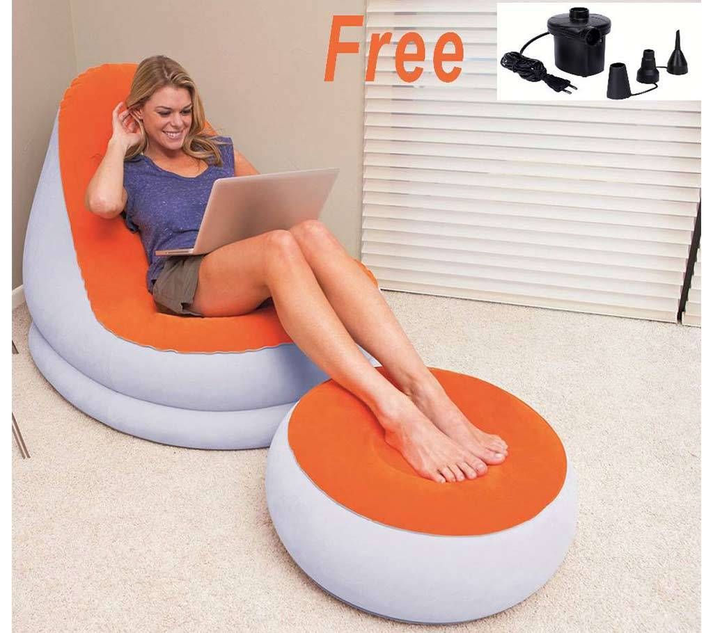 2 in 1 air sofa with pumper
