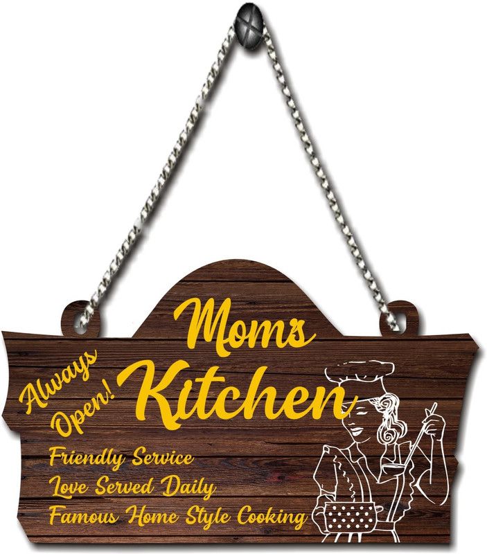 2 O'Clock KITCHEN WALL HANGING-020  (Multicolor)