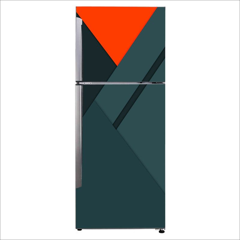 K2A Studio 60 cm Beautiful modern abstract gradient fridge sticker Self Adhesive Sticker  (Pack of 1)