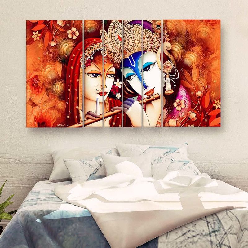 Casperme Wall Painting Natural Colors 36 inch x 60 inch Painting  (With Frame)