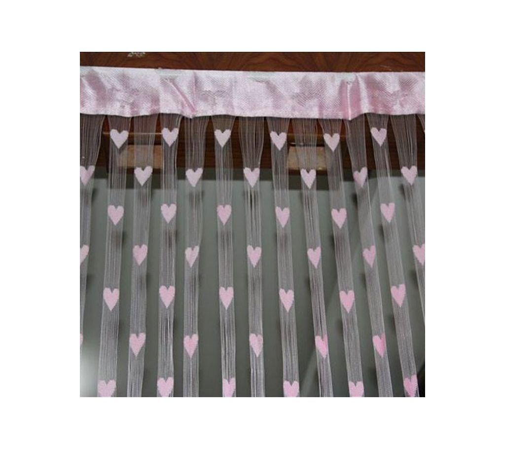 sharp Heart net Curtain - 2pcs
