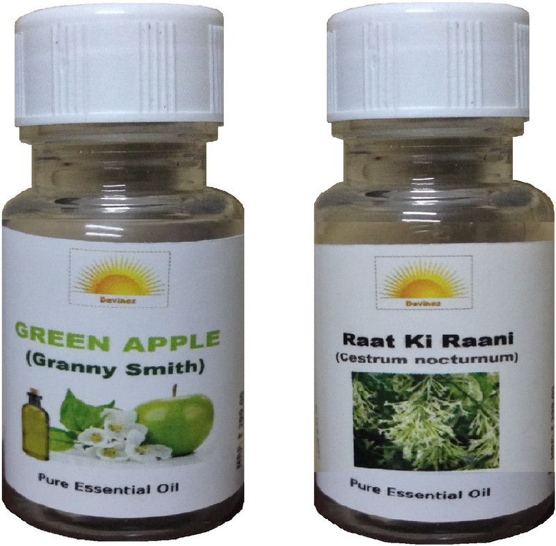 Devinez Green Apple, Raat Ki Raani Aroma Oil  (2 x 15 ml)