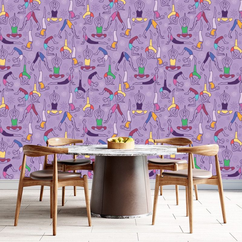 DECOR Production Sports Multicolor Wallpaper  (228 cm x 40 cm, Pack of 4)