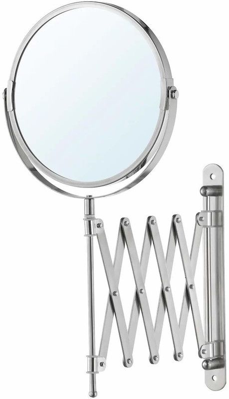 IKEA FRÄCK Mirror, stainless steel Magnifying Mirror  (Round)