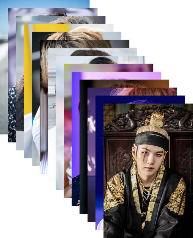 Printnet Pack of 14 BTS Band Members Photo cards collections| for BTS Army| HD+ Quality Pack of 14  (5.8 inch X 4.1 inch, Multicolor)