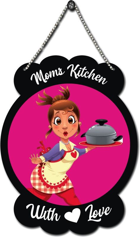 2 O'Clock KITCHEN WALL HANGING-010  (Multicolor)