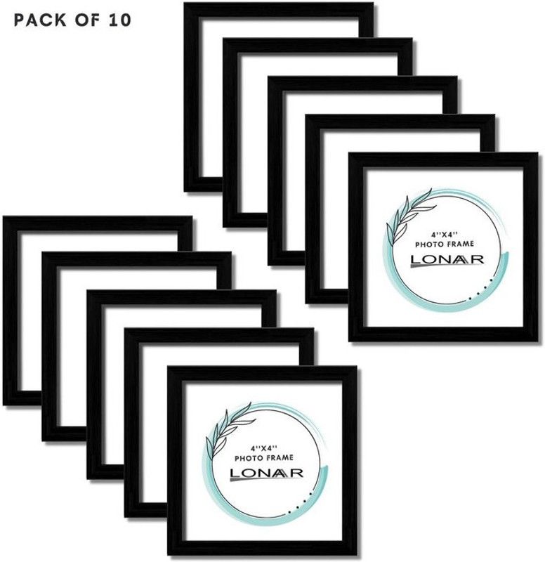 Lonaar Wood Personalized, Customized Gift Best Friends Reel Photo Collage gift for Friends, BFF with Frame, Birthday Gift,Anniversary Gift Wall  (Black, 1 Photo(s), 4x4)
