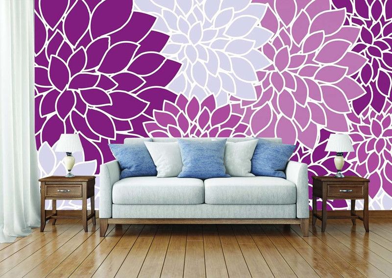 Craft Advertising Art & Paintings Pink, White Wallpaper  (41 cm x 244 cm)