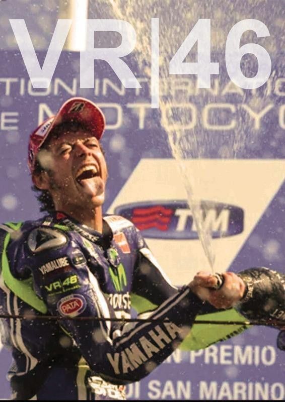 Wall Poster Valentino Rossi POSTER PRINT ON 36X24 INCHES Photographic Paper  (36 inch X 24 inch, Rolled)