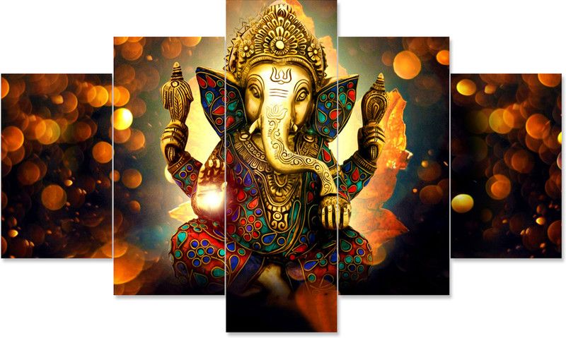 JCSERVICES Digital Reprint 17 inch x 30 inch Painting  (With Frame)
