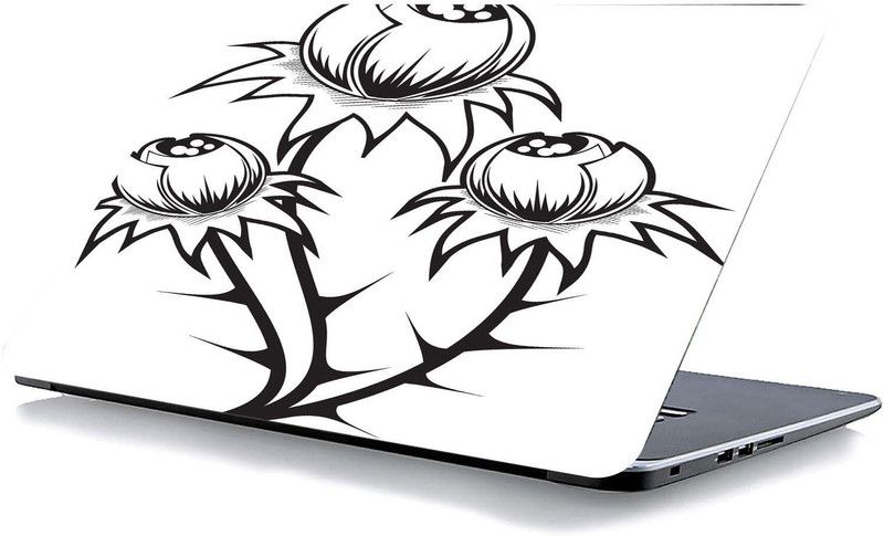 QTH 15 cm LINE ART LAP-1285 Self Adhesive Sticker  (Pack of 1)