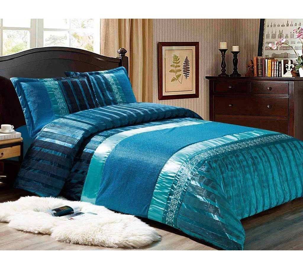 Satin Tail Jacquard Bedding Set- 4 Piece