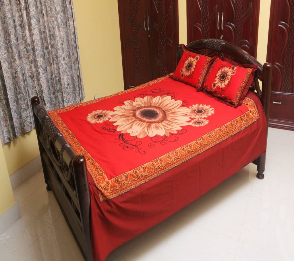 Double size cotton bed sheet-129