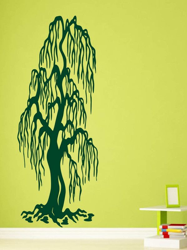 ALLURE 163 cm Willow Tree Self Adhesive Sticker  (Pack of 1)