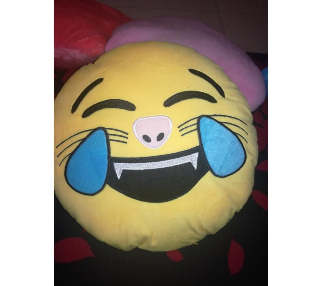 cat face emoji pillow