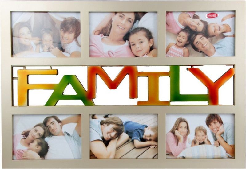 JaipurCrafts Glass Personalized, Customized Gift Best Friends Reel Photo Collage gift for Friends, BFF with Frame, Birthday Gift,Anniversary Gift Table  (Gold, 6 Photo(s), 15 x 10 cm)