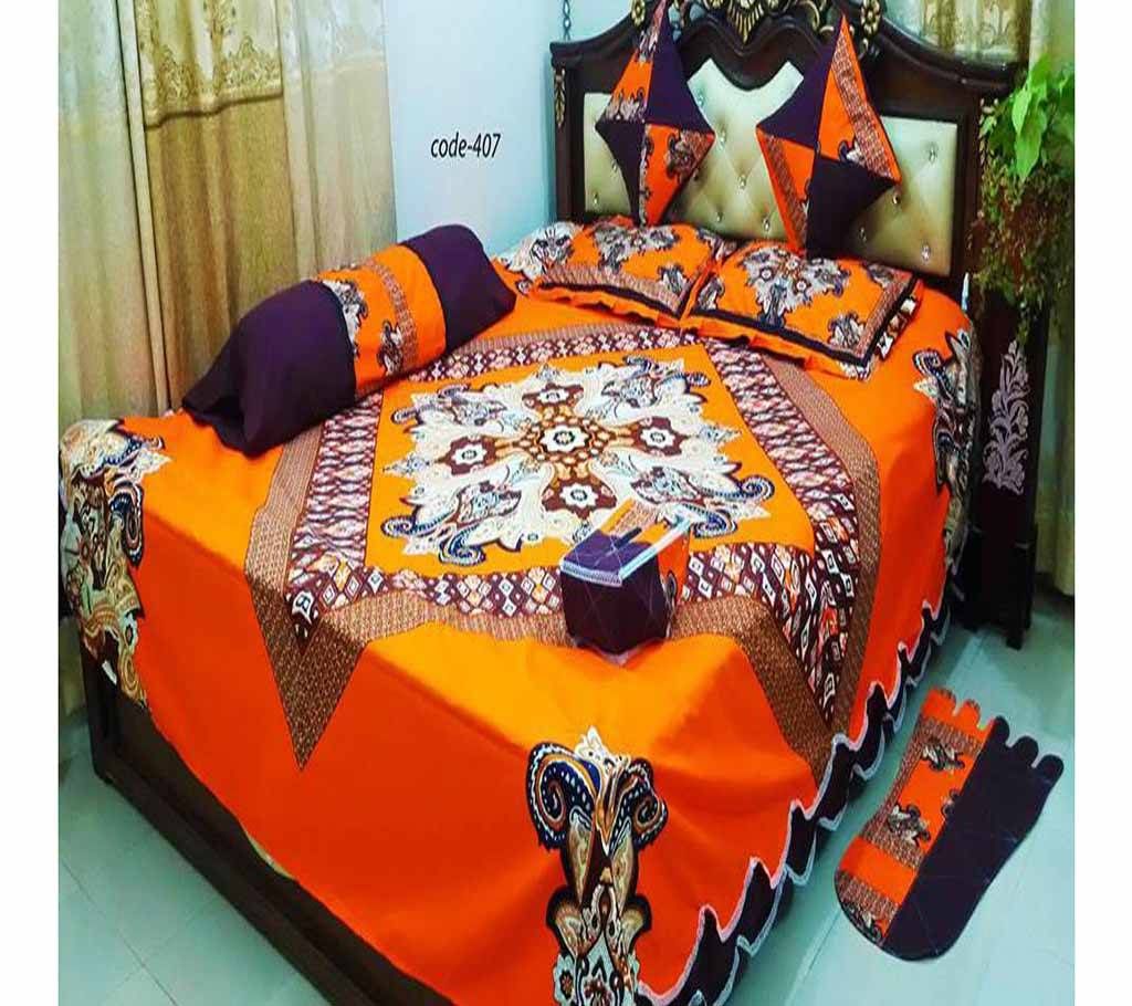 100% cotton 8 pcs  bed sheet . model : 407