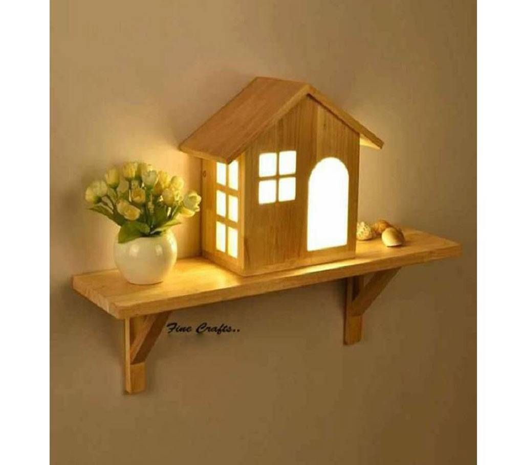Wooden House Shelve