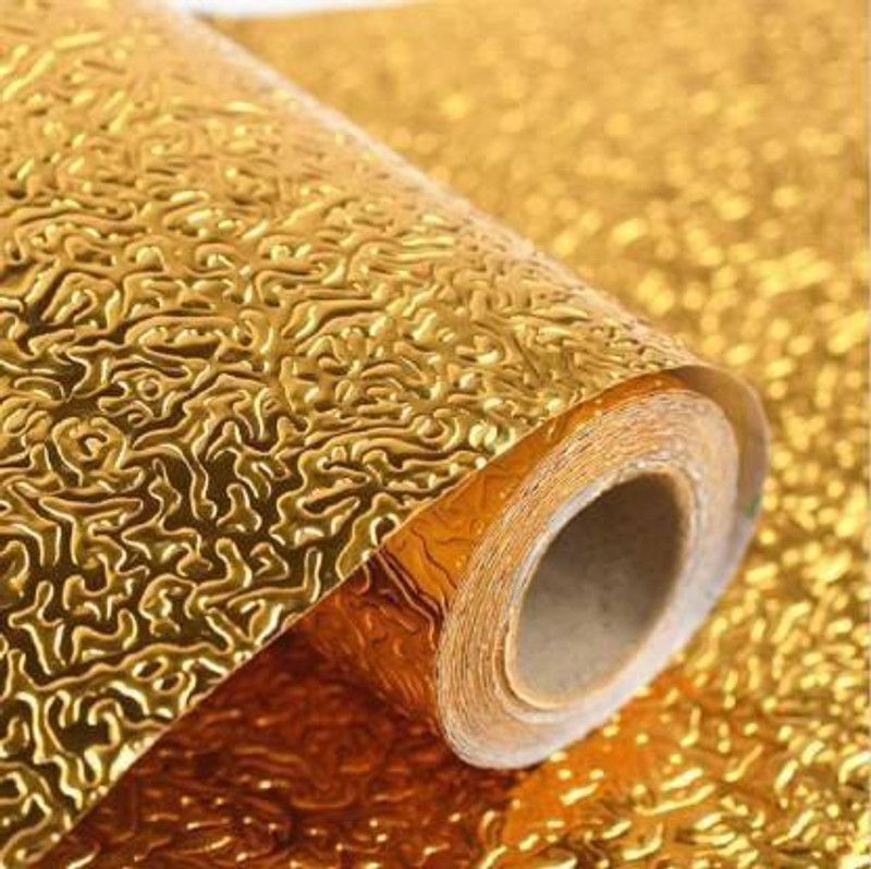 KHODAL MART Decorative Yellow Wallpaper  (300 cm x 60 cm)
