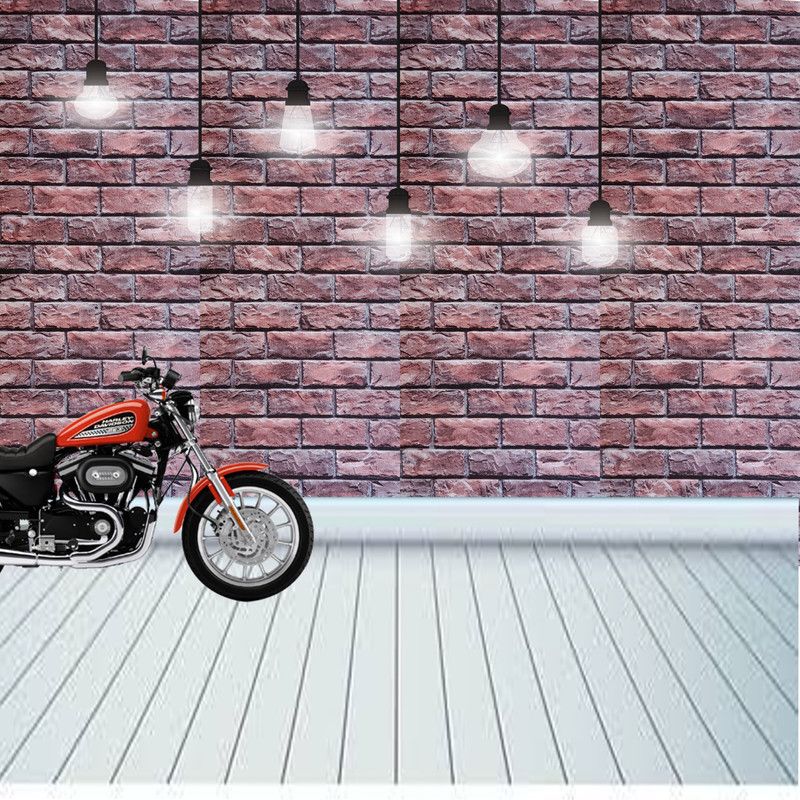 GRAH PRAVESH Decorative Red Wallpaper  (1000 cm x 53 cm)