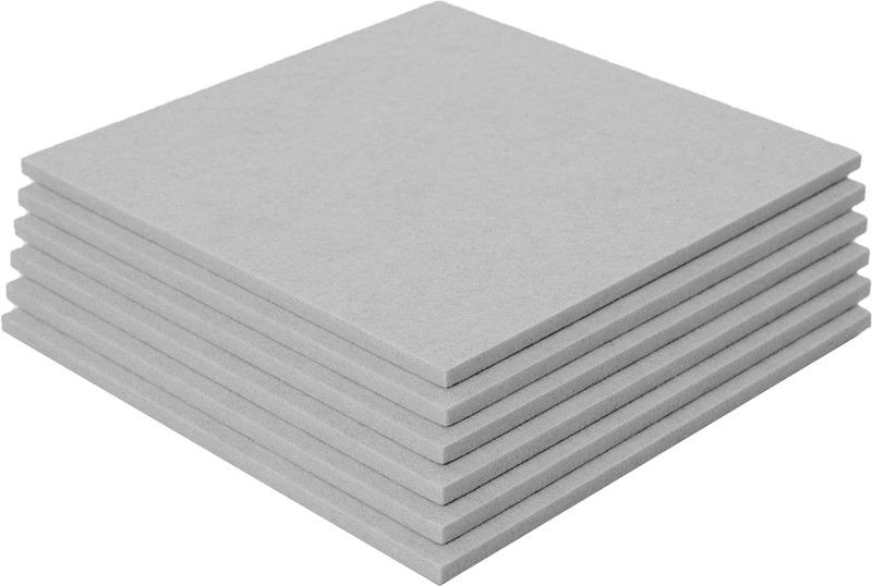 UNIDUS ACOUSTICS Square Wall Panels 1x1Ft 9mm | Soundproof Wall Panels High-Density Pack of 6  (Misty Grey)