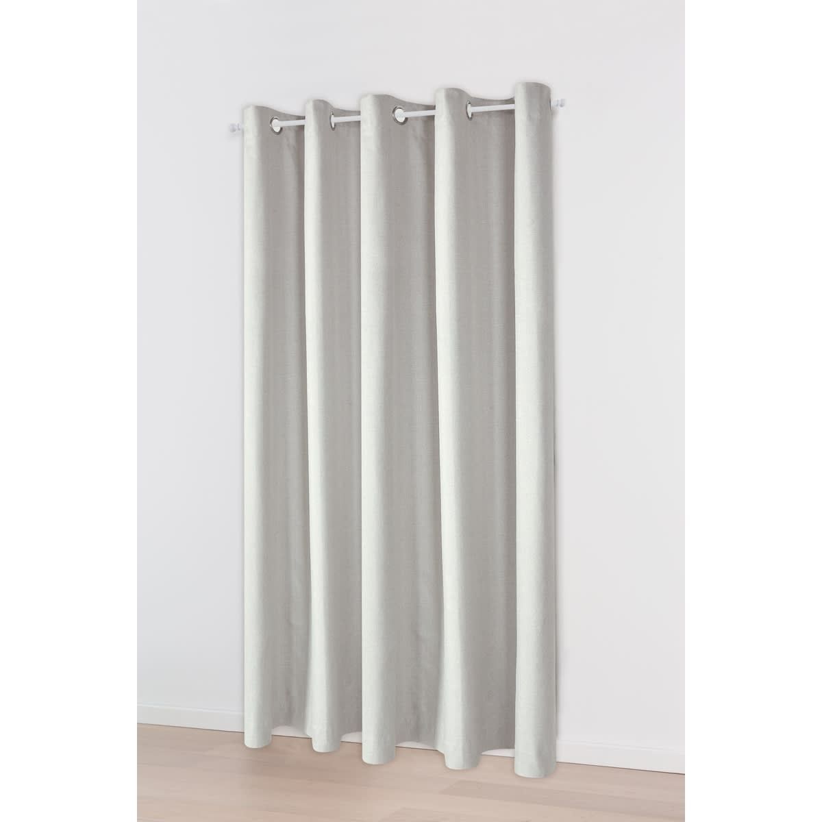 Monaco Double Width Eyelet Curtain Taupe