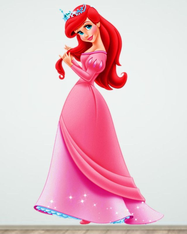 BALKRISHNA WAALL STICKER 100 cm BARBIE GRIL & DISNEY GRIL Self Adhesive Sticker  (Pack of 1)